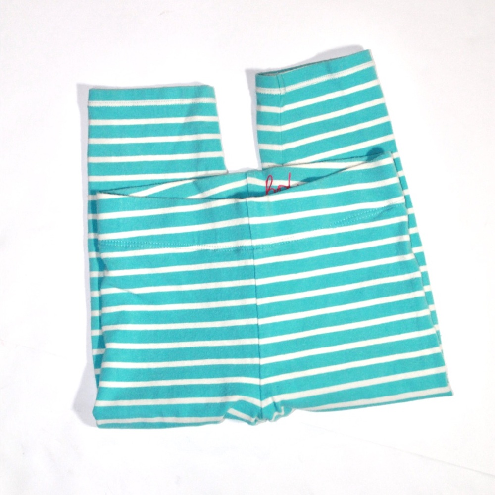 Boden Girls' Striped Turquoise Leggings -